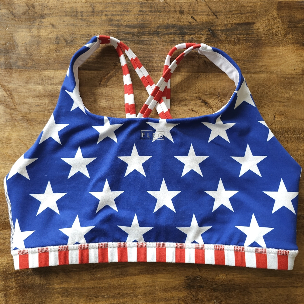 Fleo Isla Sports Bra - American Flag
